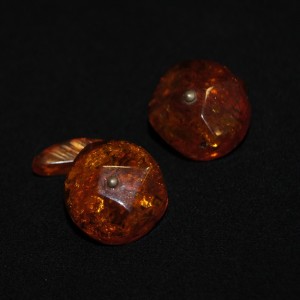 Vintage amber cufflinks